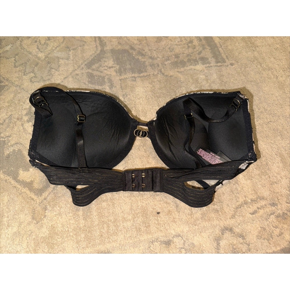Victoria's Secret Bombshell‎ Beige Black Size 32D Add 2 Sizes - Picture 3 of 4